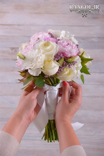 ایده درست کردن دسته گل عقد عروسی گل عروس نامزدی