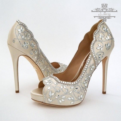 مدل کفش پاشنه بلند عروس راحت شیک 