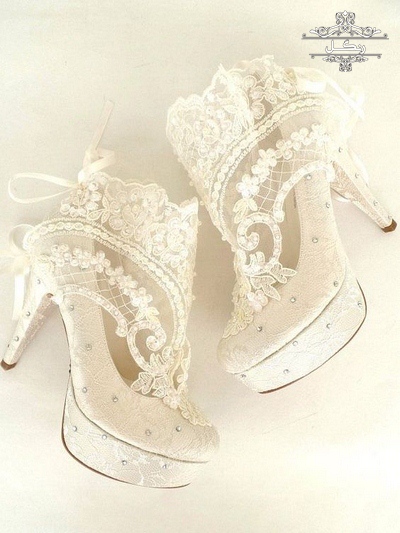 مدل کفش پاشنه بلند عروس راحت شیک 