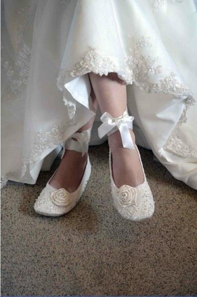مدل کفش عروسی راحت و تخت و کالج عروس