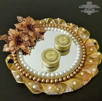 تزیین جای انگشتر حلقه عروس داماد عقد نامزدی بله برون تزیین جای انگشتر حلقه عروس داماد عقد نامزدی بله برون