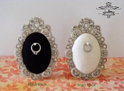 تزیین جای انگشتر حلقه عروس داماد عقد نامزدی بله برون تزیین جای انگشتر حلقه عروس داماد عقد نامزدی بله برون