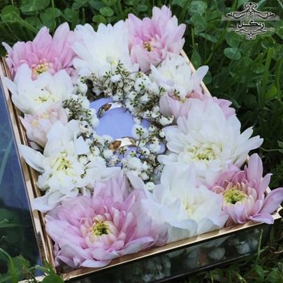 تزیین جای انگشتر حلقه عروس داماد عقد نامزدی بله برون تزیین جای انگشتر حلقه عروس داماد عقد نامزدی بله برون