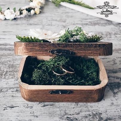 تزیین جای انگشتر حلقه عروس داماد عقد نامزدی بله برون تزیین جای انگشتر حلقه عروس داماد عقد نامزدی بله برون