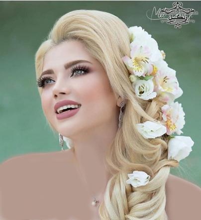 رنگ مو بلوند روشن عروس | آرایش و میکاپ مناسب رنگ مو بلوند عروس