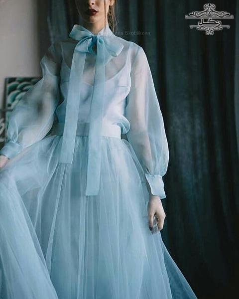 لباس عروس آستین پفی | پیراهن فرمالیته عروسی