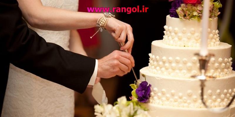 عکس کیک عروسی عروس داماد - آتلیه عکاسی عروسی
