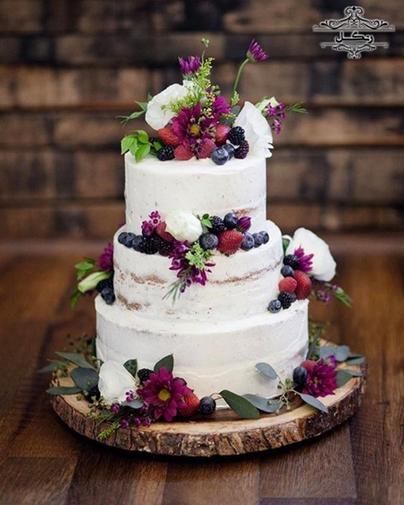 کیک عروسی به سبک بوهو | عروسی بوهو استایل
