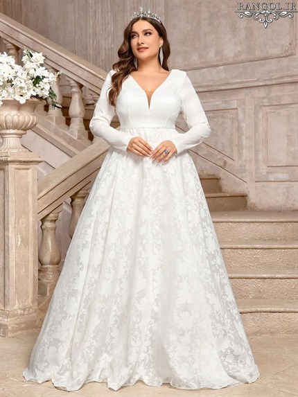 بهترین مدل لباس عروس افراد چاق پلاس سایز سیه باسن تپل