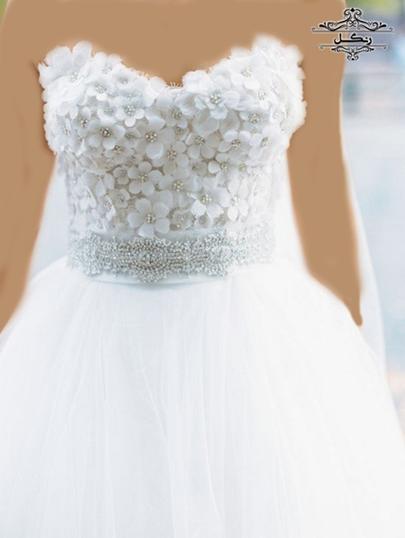 مدل لباس عروس دکلته جدید شیک 2019 