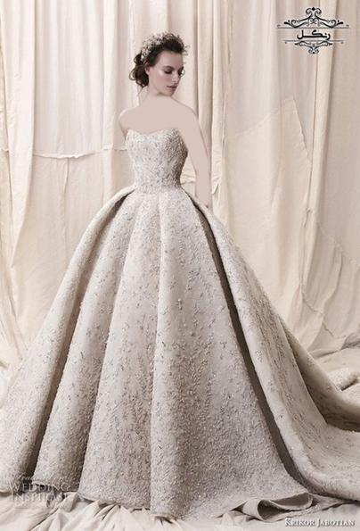 مدل لباس عروس دکلته جدید شیک 2019 