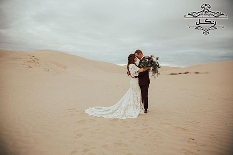 عکاسی روز فرمالیته عروسی در کویر - عکس عروس کویر