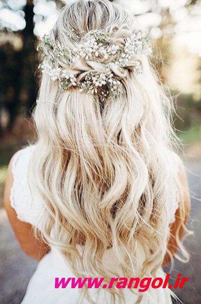 مدل مو و گل سر برای روز فرمالیته عروسی