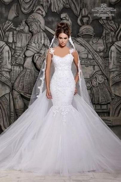 مدل لباس عروس دامن ماهی پری دریایی جدید شیک