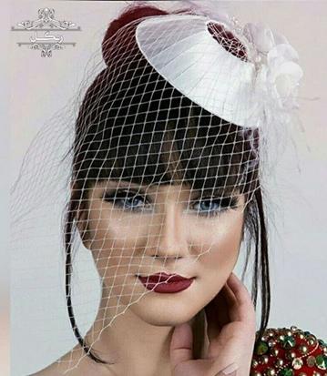 مدل کلاه عروس کلاه کاپ توردار فرانسوی عروس عقد فرمالیته