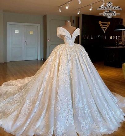 مدل لباس عروس شلوغ کارشده پرکار جدید شیک