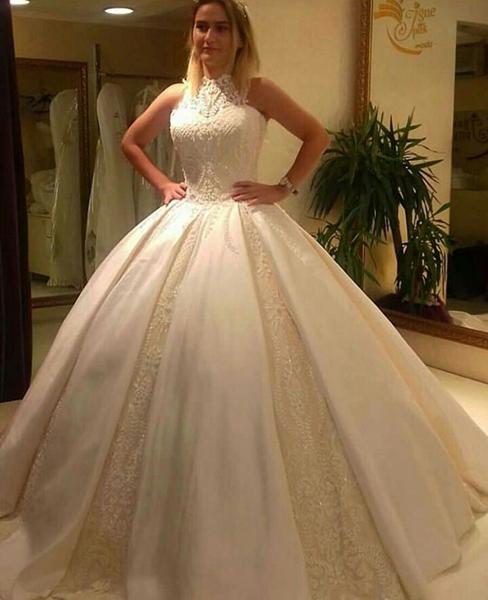 مدل لباس عروس پفی و پرنسسی جدید 