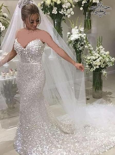 مدل لباس عروس شاین - براق و اکلیلی جدید
