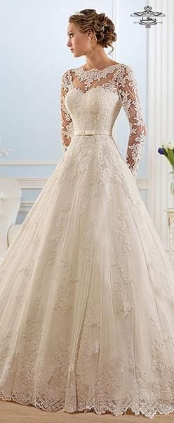 مدل لباس عروس با یقه بسته و پوشیده 