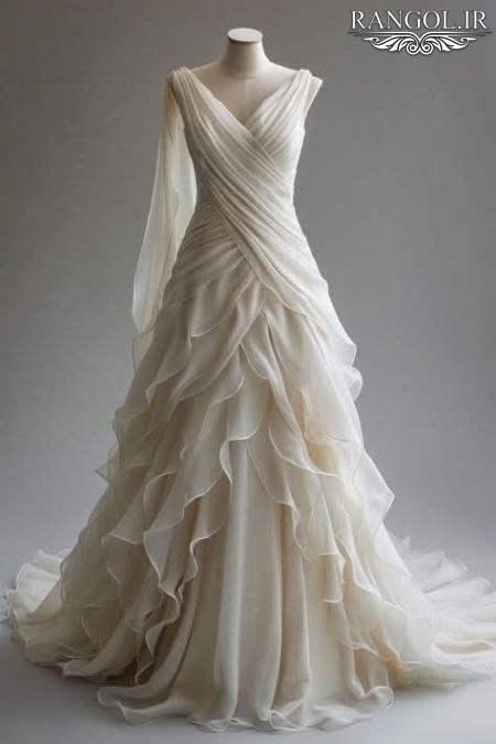 مدل لباس فرمالیته عروس لباس فرمالیته شیک خاص بوهمی جنگل دریا کویر ترند