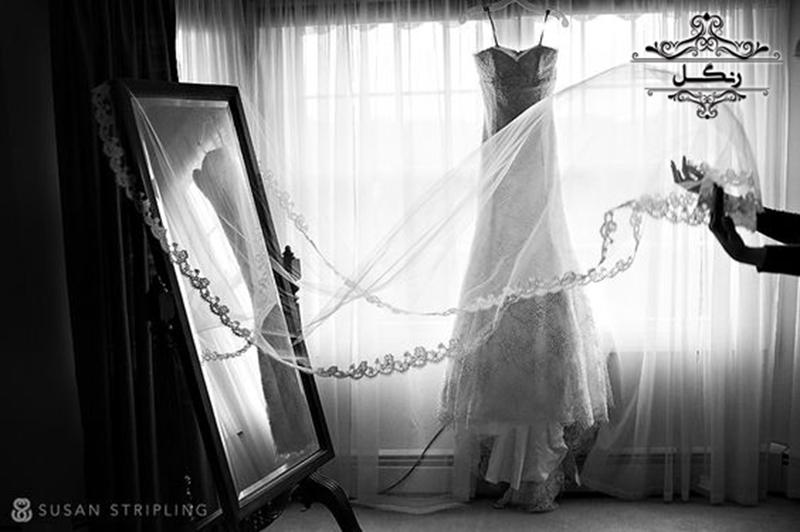 عکاسی لباس عروس و جزییات عروس قبل از آماده شدن عروس
