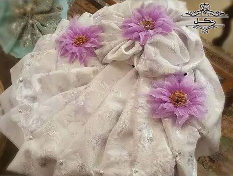 مدل تزیین پارچه و خلعتی عروس داماد بله برون و هدیه