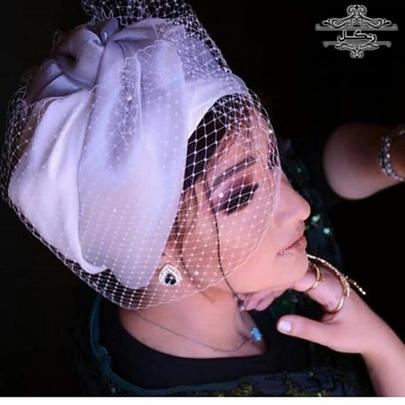 مدل توربان و کلاه حجاب عروس برای عقد