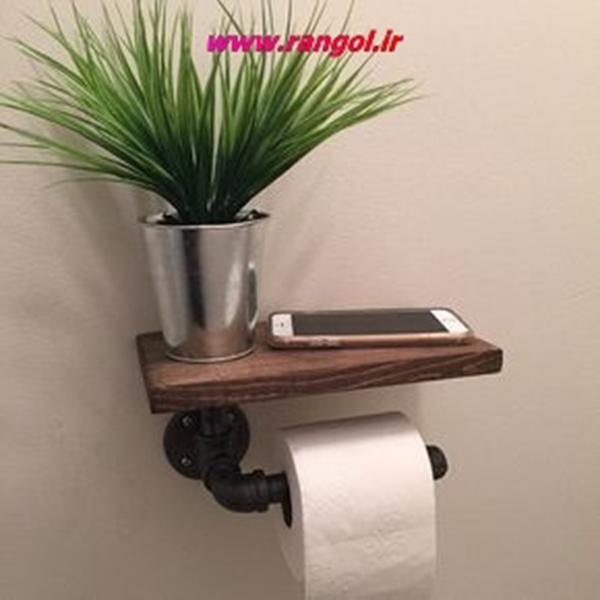 ایده تزیین دستمال توالت دستشویی  عروس