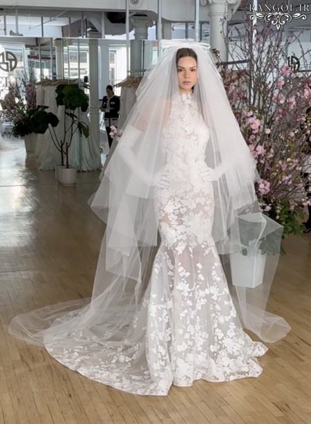 تور عروس مدل جدید ترند تور عقد تور بلند کوتاه تور مروارید نگین گیپور تور عربی تور محضر لباس عروس