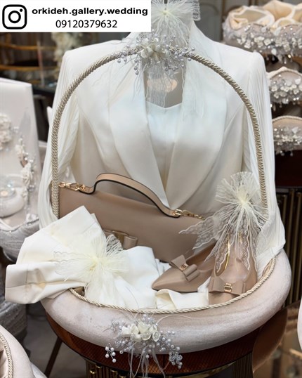 سبد بله برون باکس مخمل بله برون جعبه مخمل شیک لاکچری جدید بله برون نامزدی