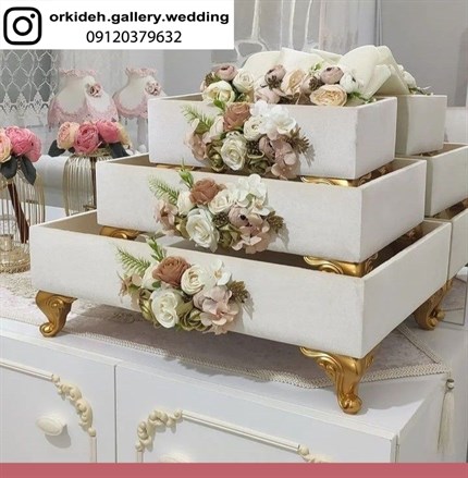 سبد بله برون باکس مخمل بله برون جعبه مخمل شیک لاکچری جدید بله برون نامزدی