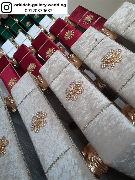 سبد بله برون باکس مخمل بله برون جعبه مخمل شیک لاکچری جدید بله برون نامزدی