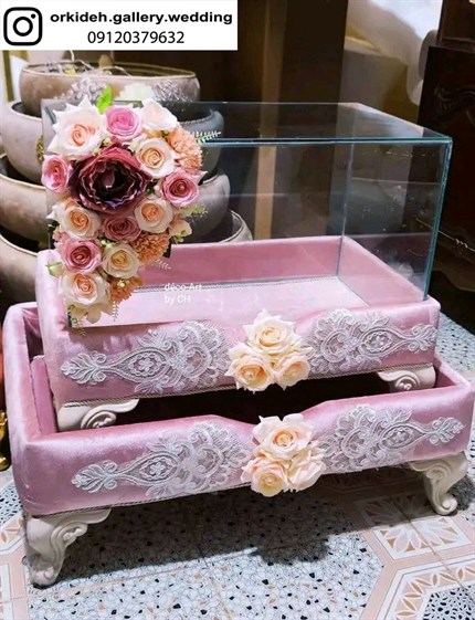 سبد بله برون باکس مخمل بله برون جعبه مخمل شیک لاکچری جدید بله برون نامزدی