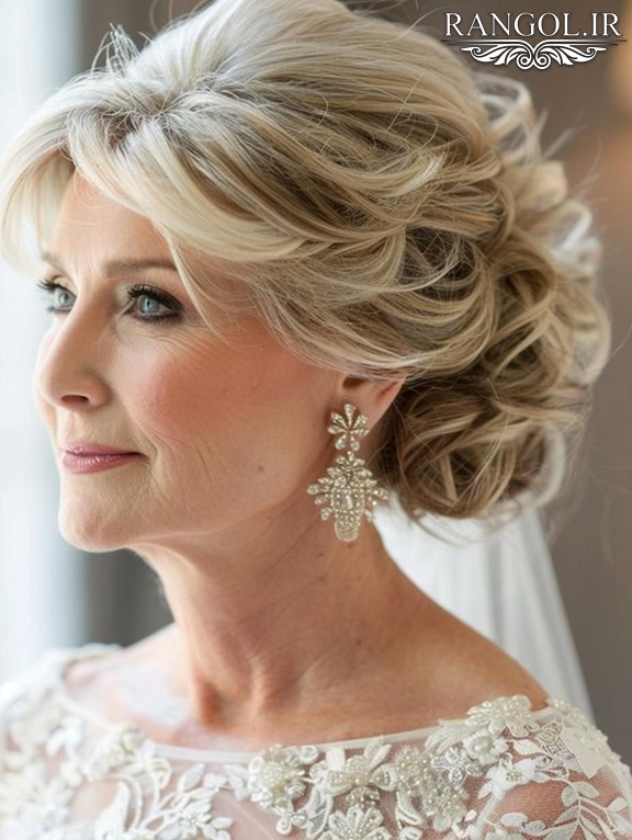 مدل شینیون مادر عروس مدل شینیون مادر داماد شینیون زنانه موی کوتاه