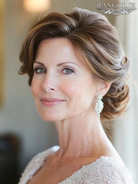 مدل شینیون مادر عروس مدل شینیون مادر داماد شینیون زنانه موی کوتاه