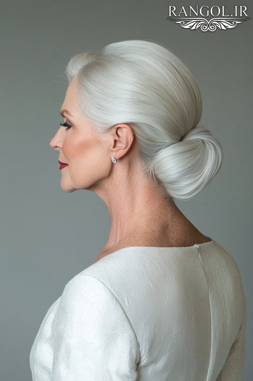 مدل شینیون مادر عروس مدل شینیون مادر داماد شینیون زنانه موی کوتاه