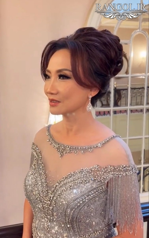 مدل شینیون مادر عروس مدل شینیون مادر داماد شینیون زنانه موی کوتاه