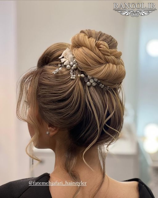 مدل شینیون مادر عروس مدل شینیون مادر داماد شینیون زنانه موی کوتاه