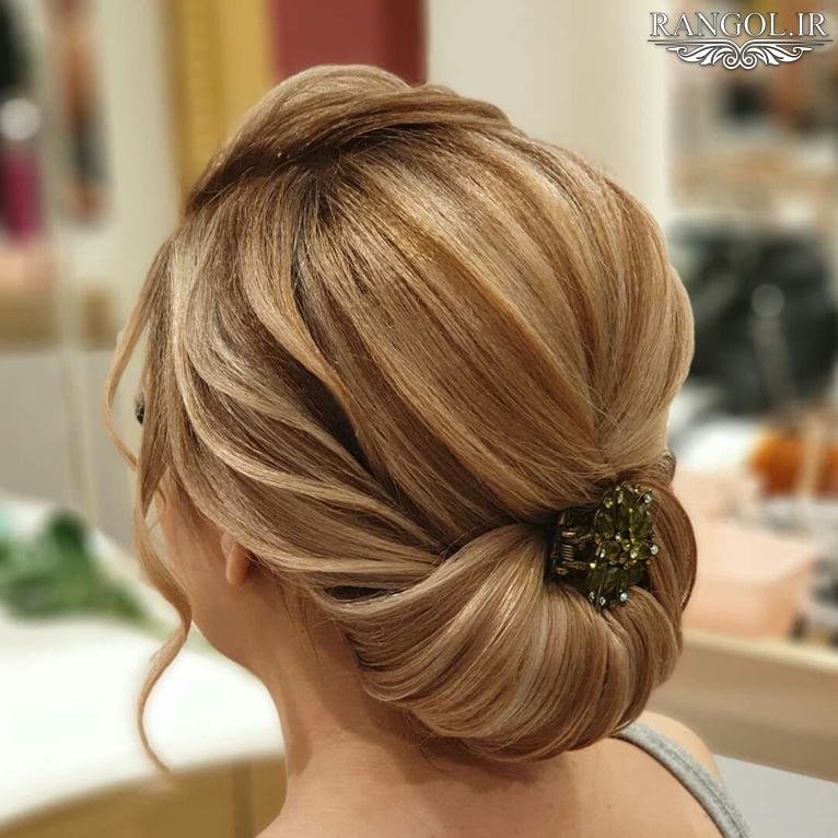 مدل شینیون مادر عروس مدل شینیون مادر داماد شینیون زنانه موی کوتاه