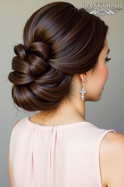 مدل شینیون مادر عروس مدل شینیون مادر داماد شینیون زنانه موی کوتاه