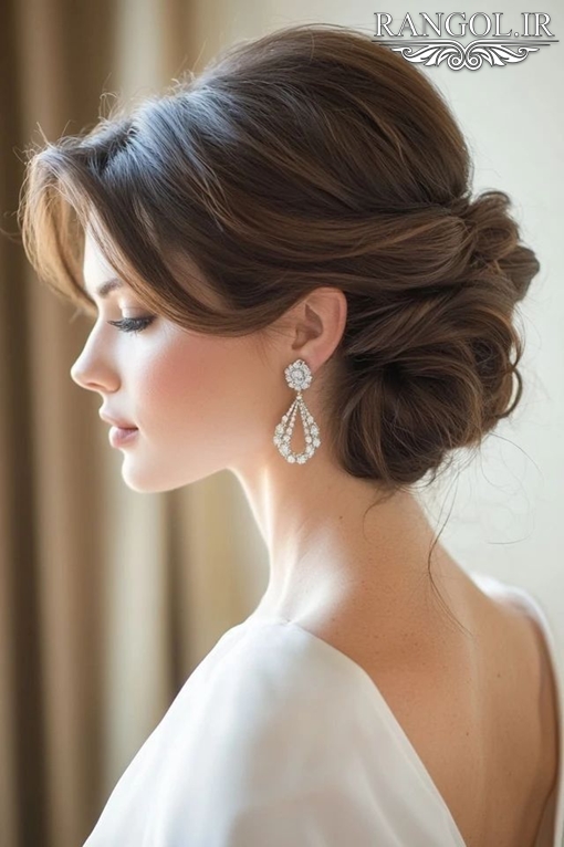 مدل شینیون مادر عروس مدل شینیون مادر داماد شینیون زنانه موی کوتاه