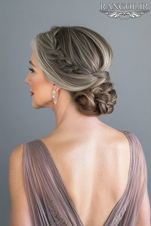 مدل شینیون مادر عروس مدل شینیون مادر داماد شینیون زنانه موی کوتاه