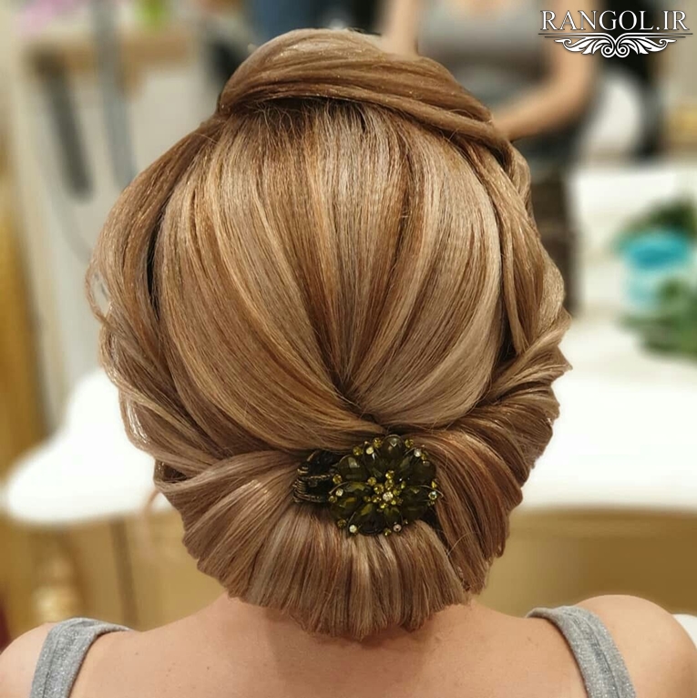 مدل شینیون مادر عروس مدل شینیون مادر داماد شینیون زنانه موی کوتاه