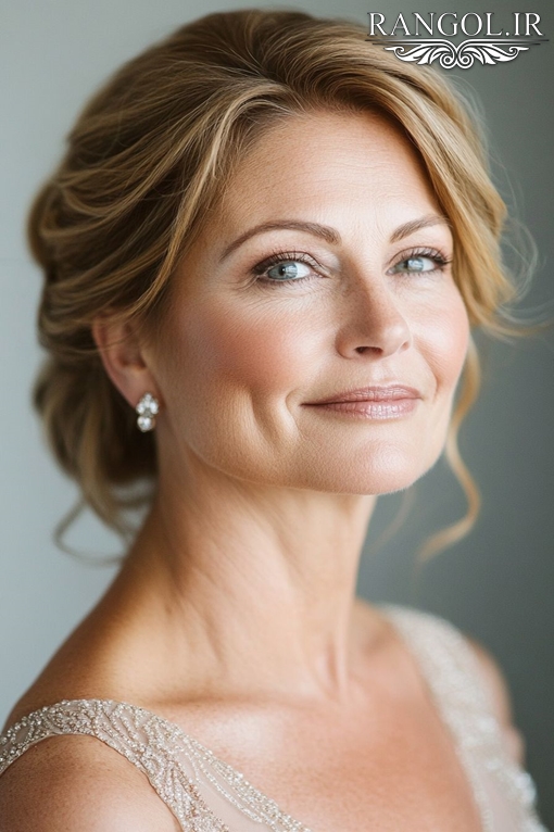 مدل شینیون مادر عروس مدل شینیون مادر داماد شینیون زنانه موی کوتاه