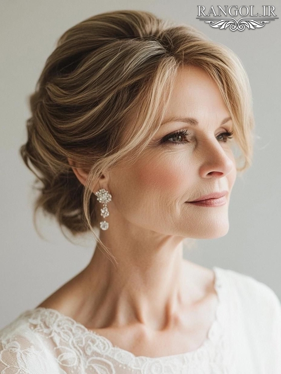 مدل شینیون مادر عروس مدل شینیون مادر داماد شینیون زنانه موی کوتاه