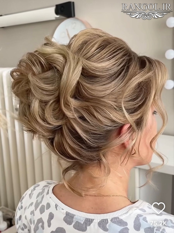 مدل شینیون مادر عروس مدل شینیون مادر داماد شینیون زنانه موی کوتاه