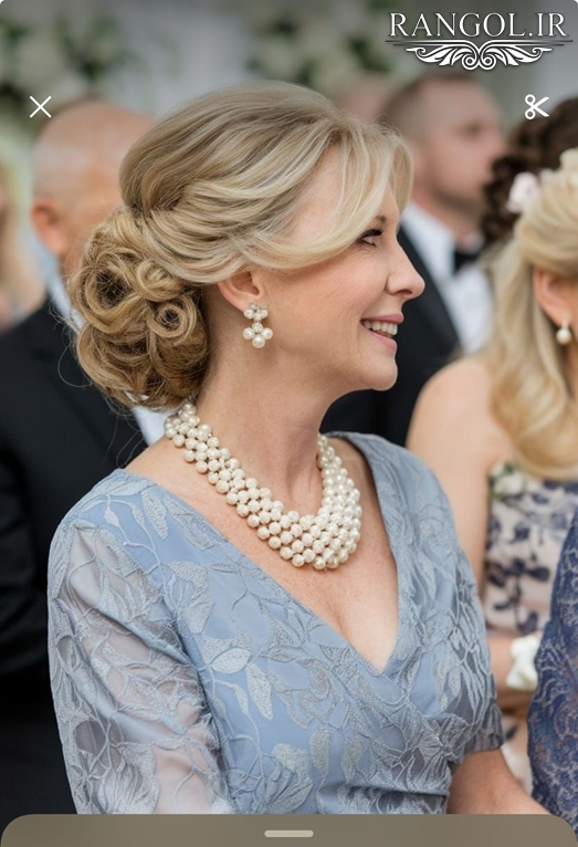 مدل شینیون مادر عروس مدل شینیون مادر داماد شینیون زنانه موی کوتاه