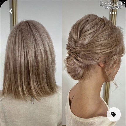 مدل شینیون موی کوتاه عروسی شینیون مو فر کوتاه شینیون موی پایین شینیون مو کوتاه پشت سر عروسی