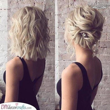 مدل شینیون موی کوتاه عروسی شینیون مو فر کوتاه شینیون موی پایین شینیون مو کوتاه پشت سر عروسی