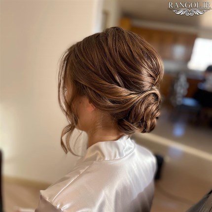 مدل شینیون موی کوتاه عروسی شینیون مو فر کوتاه شینیون موی پایین شینیون مو کوتاه پشت سر عروسی
